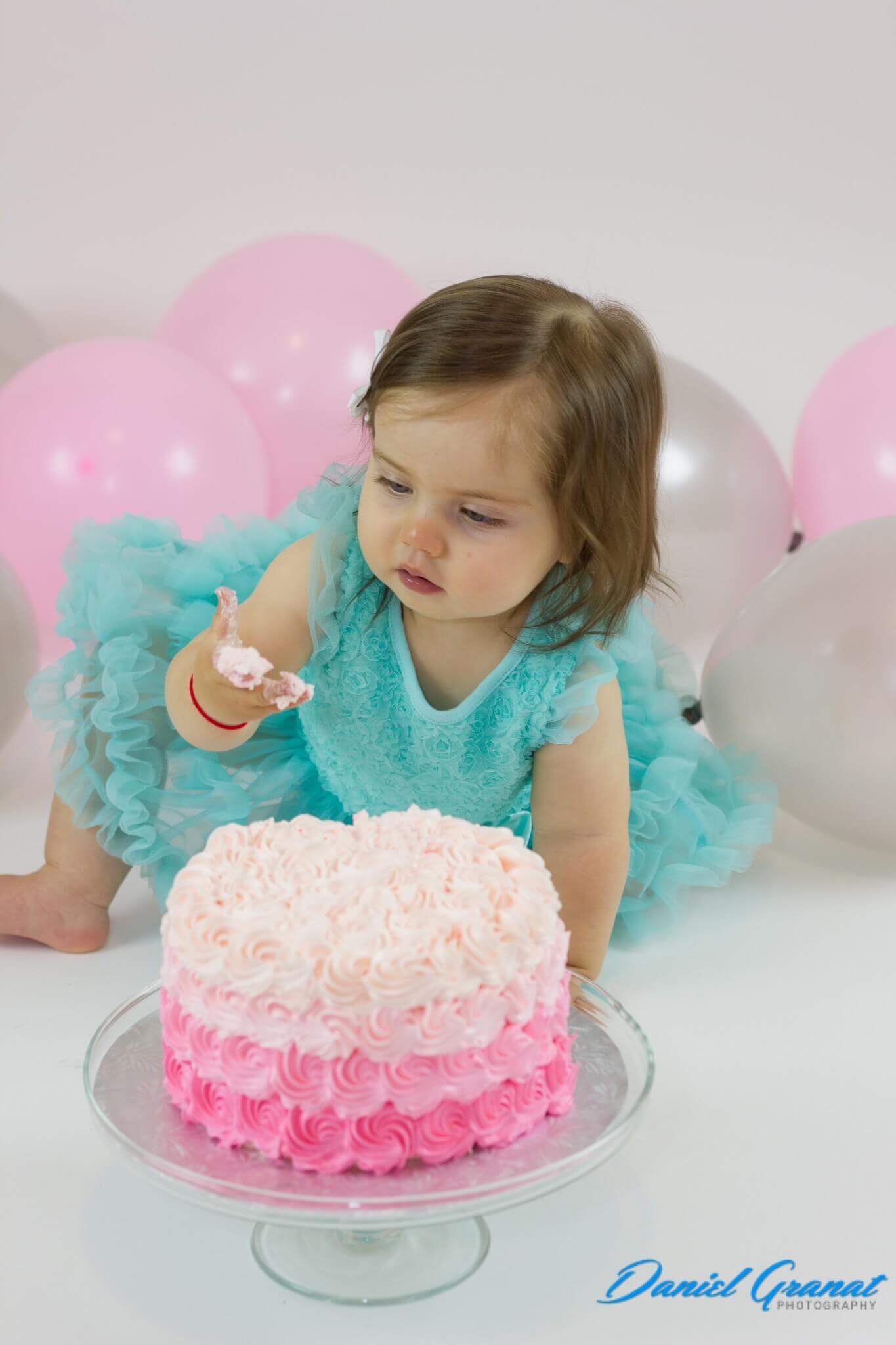 Abigial Cake Smash 1st Birthday-28