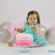 Abigial Cake Smash 1st Birthday-36